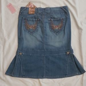 Denim Skirt  Fit and Flare by Candie's